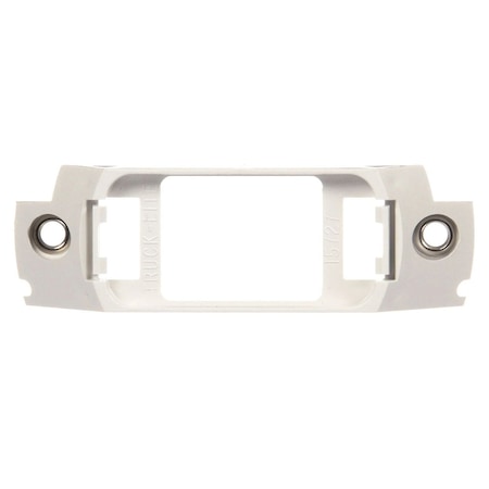 Truck-Lite Rail Mount, 15 Series Lights, Used In Rectangular Shape Lights, White Abs, 2 Screw Bracket Mount 15727